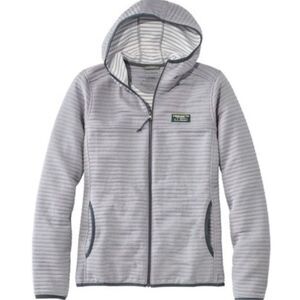 L.L. Bean Gray Striped Women's Sweater